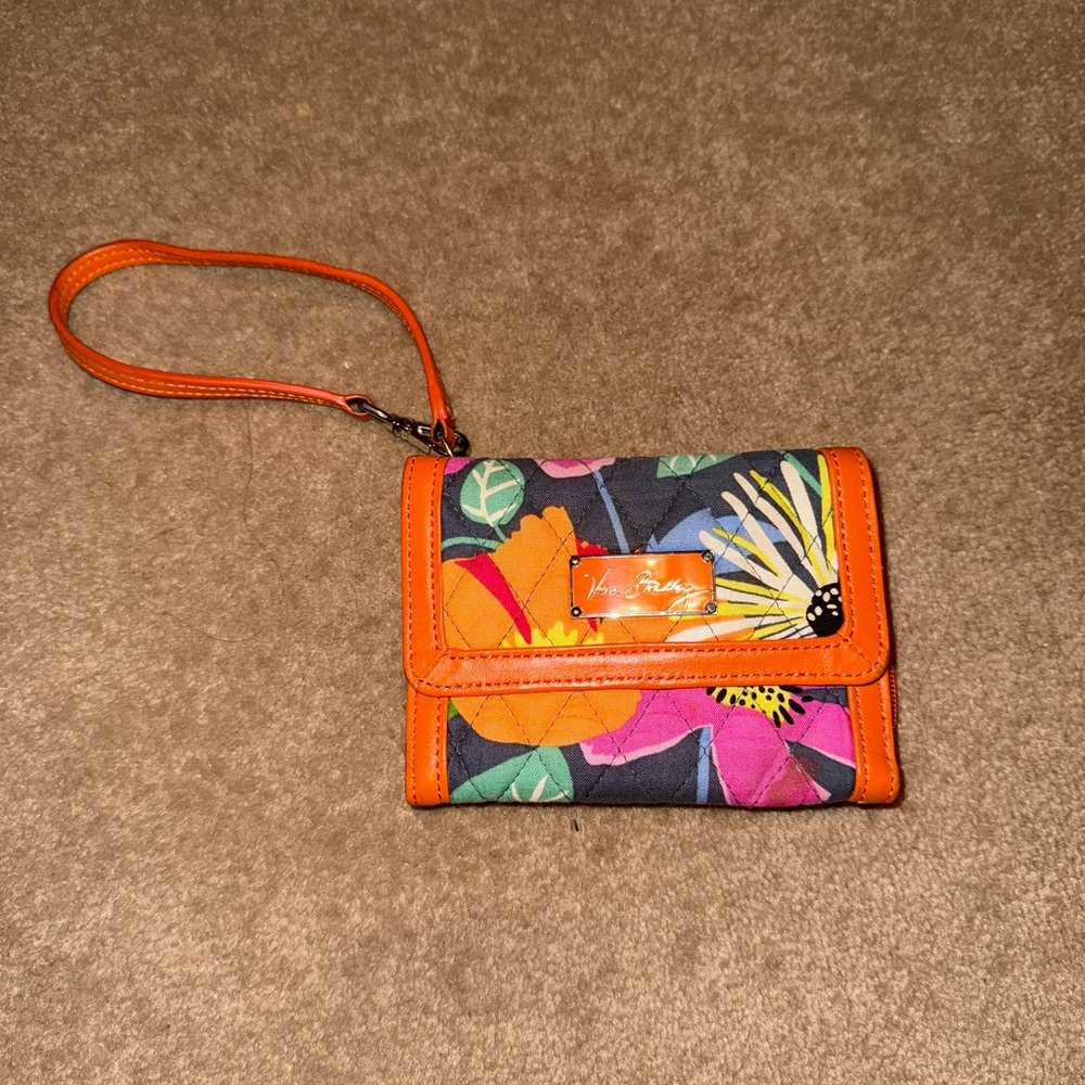 Vera Bradley Colorful Floral Wristlet